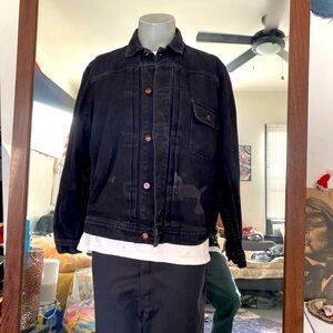 Huf denim jean jacket size Large huf sf